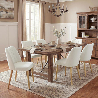 GarveeHome Dining Chairs Set of 4 with Cozy Backrest/Wooden Legs | Dining Chairs Set of 4 with Cozy Backrest/ Wooden Legs No tools Needed