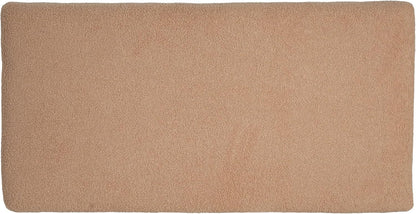 Christopher Knight Home Rika 48" Comfy Boucle Upholstered Bedroom Bench, Ottoman Bench with Rounded Wooden Legs, Spacious Seating, Long Footstool for Living Room, Entryway Bench, Tan Brown