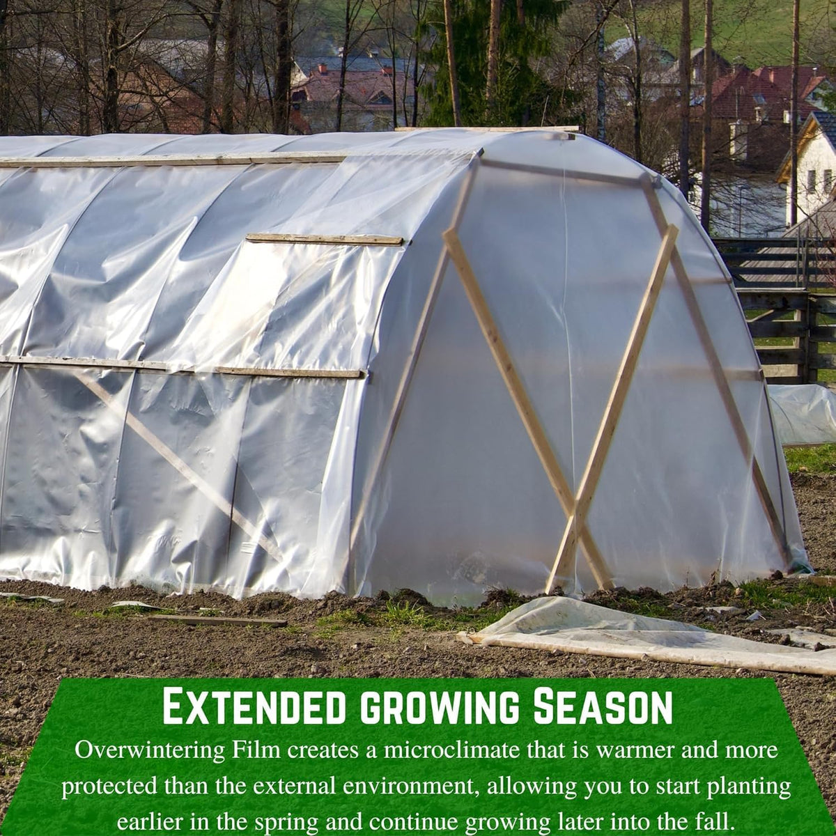 Farm Plastic Supply - 6 Mil White Plastic Sheeting - Overwintering Film, 6 Mil White Plastic Film, Greenhouse Plastic, Durable Plastic Sheeting (16' x 10')