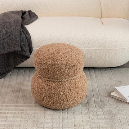 Snowman Stool, Seat Body Width 14.56 Inches, Round Belly, Playful Cute, Suitable for Any Space,Soft Stool