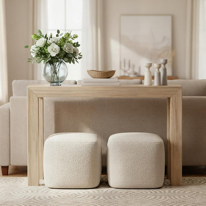 Plank+Beam Modern Console Table, 46 Inch, Blonde