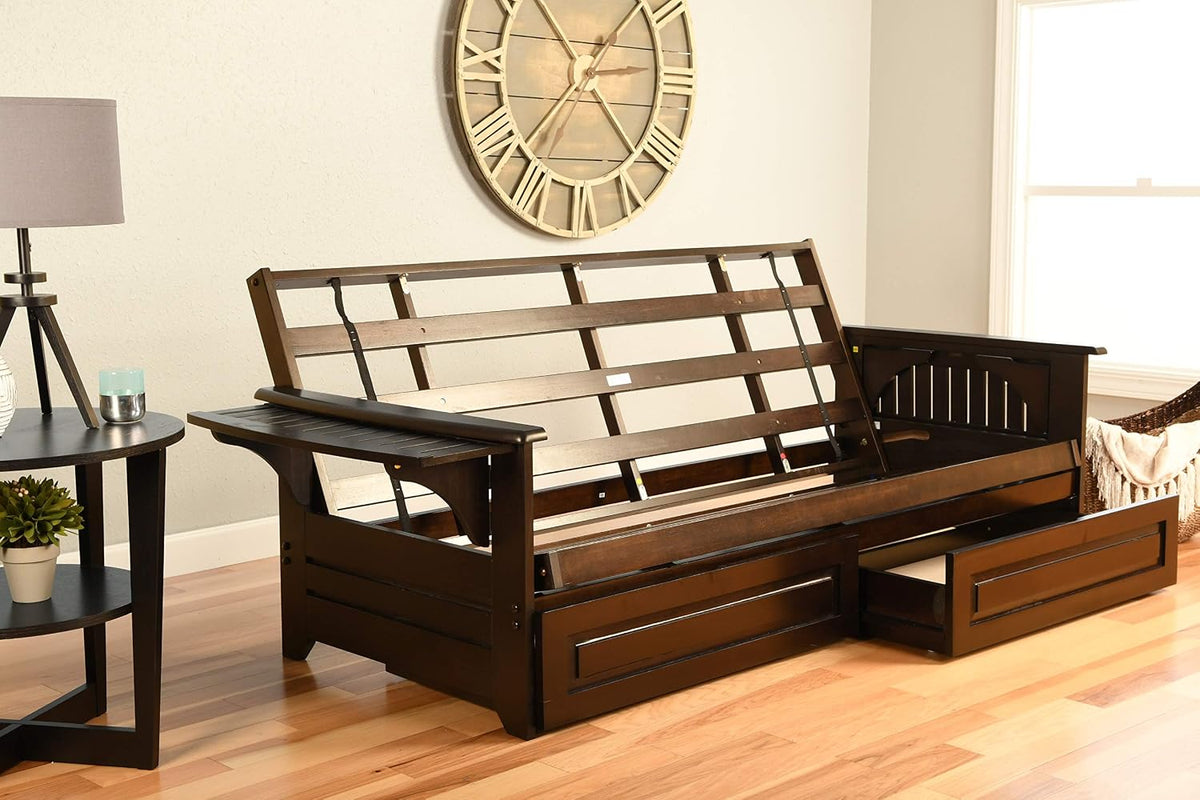 Kodiak Futons Full Size Futon in Espresso Finish, Brown