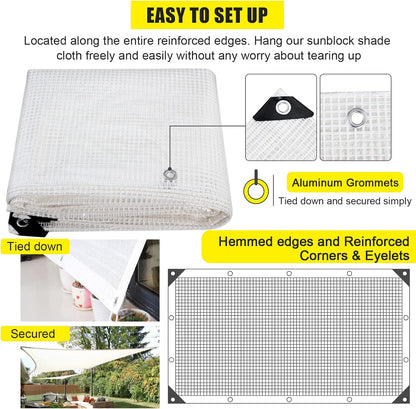 Clear Greenhouse Heavy Duty tarp 14 Mil Clear Waterproof Cover,UV Resistant Poly Tarp with Grommets 10x20ft Superior Strength,for Gardening, Farming, Nursery, Garden
