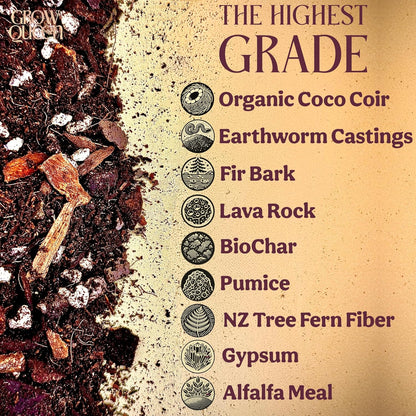 Craft Aroid Potting Mix- Elite Organic Alocasia, Philodendron, Monstera Soil Mix, Chunky, Well Draining Potting Soil for Indoor Plants, All Tropical Plants & Houseplants, Sustainable & Peat Free 4QT
