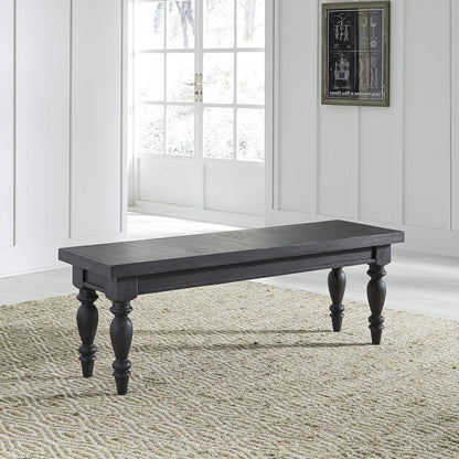 Liberty Furniture Industries Harvest Home Backless Bench, W52 x D16 x H18, Black