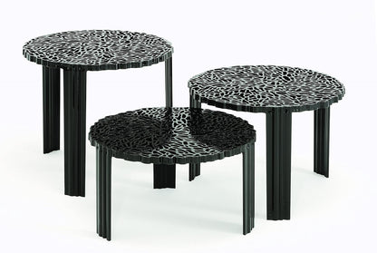 Kartell 8500/NE T-Table by Patricia Urquiola, Pack of 1, Matte Black