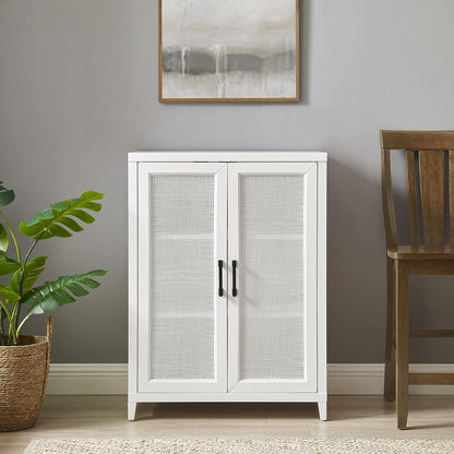 Crosley Furniture Milo Stackable Pantry Storage Cabinet with Shelves, Kitchen, Dining, or Laundry Room, White
