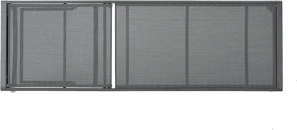 Christopher Knight Home Cape Coral Outdoor Aluminum Chaise Lounges with Mesh Seat, 2-Pcs Set, Grey / Dark Grey