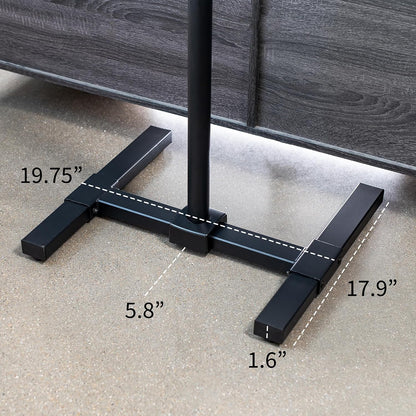 VIVO Black TV Floor Stand for 13 to 65 inch Screens, STAND-TV08 | Adjustable TV Stand for LCD LED OLED 4K Smart Flat and Curved Monitor Panels, Max VESA 400x400, Holds 44 lbs