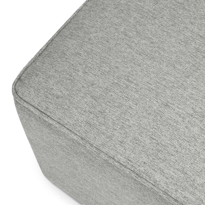 Davinci Universal Gliding Ottoman in Frost Grey, GREENGUARD Gold & CertiPUR-US Certified